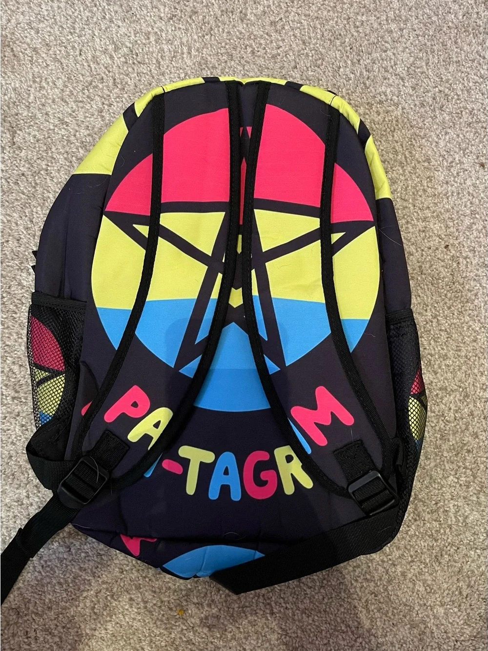 NEW Pantagram Colorful Geometric Backpack – School/Travel Bag